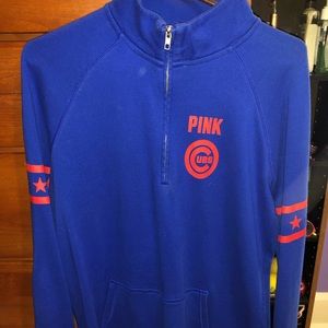 Pink cubs half zip
